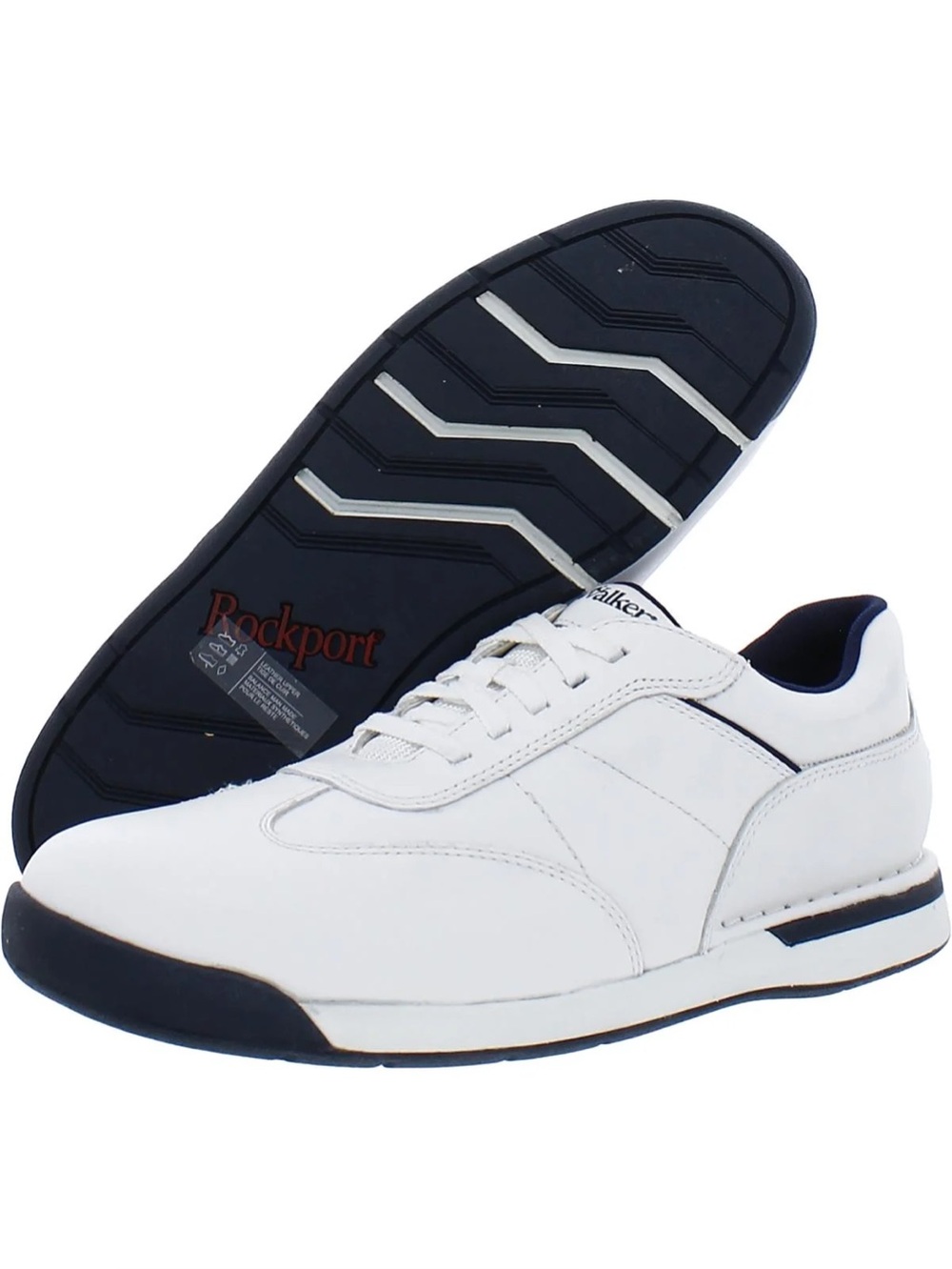 Rockport 7200 Plus ProWalker White Leather Sneaker Sz 9 BNWB